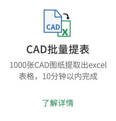 Cad提量表